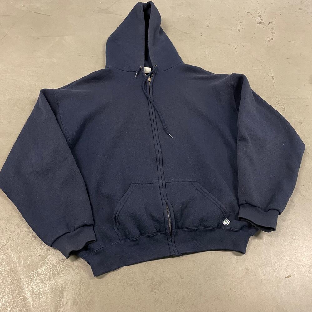 vintage 90s heavyweight discus zip up hoodie